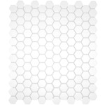 Alameda 1 inch snow white porcelain mosaics