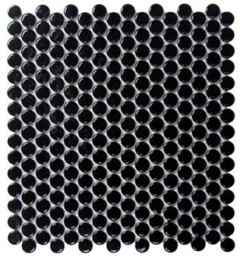 Black Porcelain Pennyrounds Ceramic