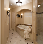 Crema Marfil Installed Picture