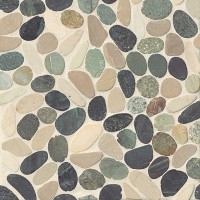 Pebble mosaic tiles