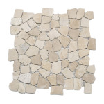 Random Stone MosaicsZPM005_Tan_Marble_Mosaic