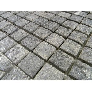 Ostrich Gray 1x1 Slate Mosaics