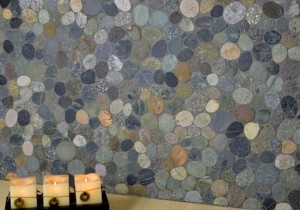 multicolor sliced pebbles