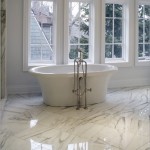 calacatta marble polished installed pic